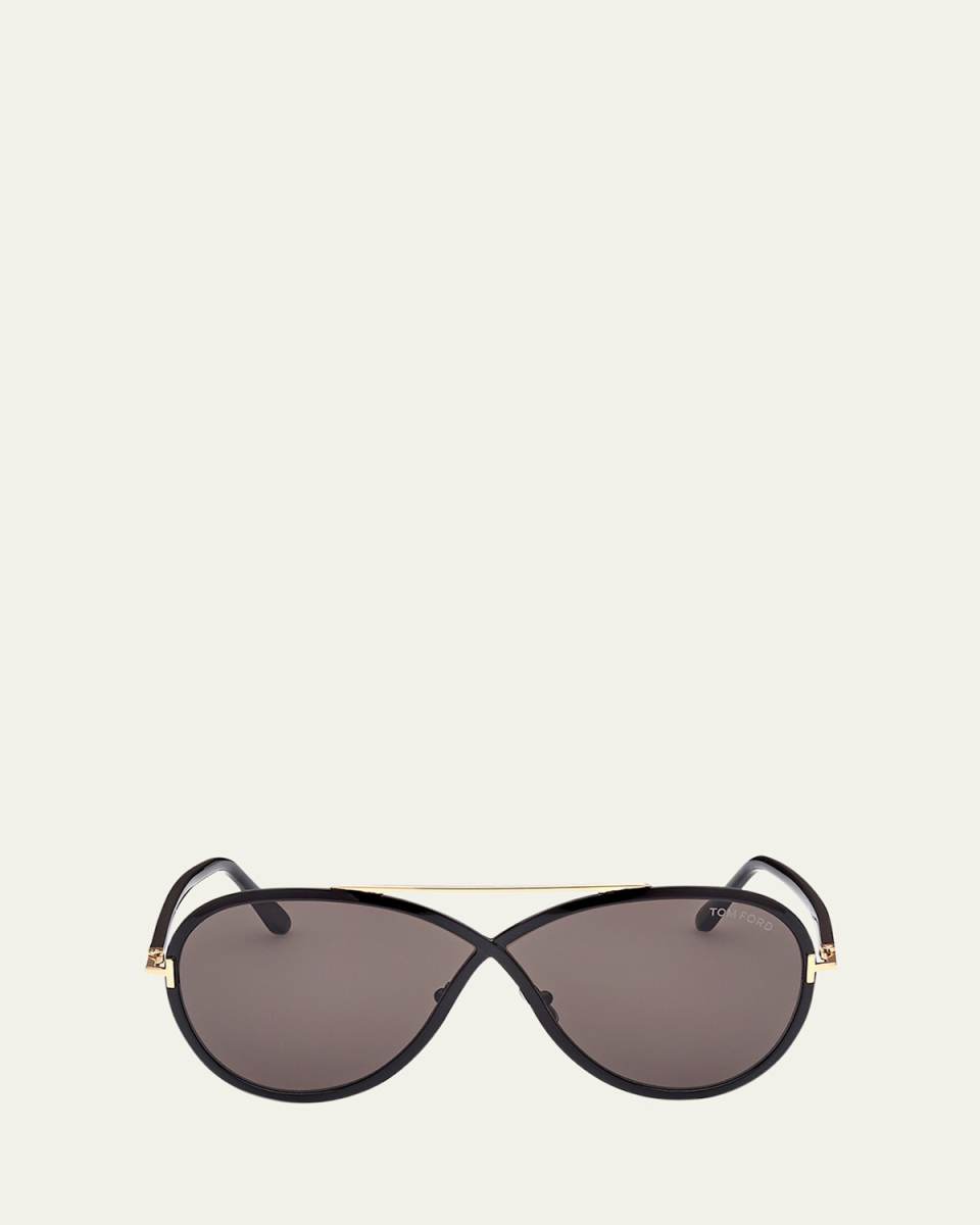 Rickie Twist Acetate Aviator Sunglasses